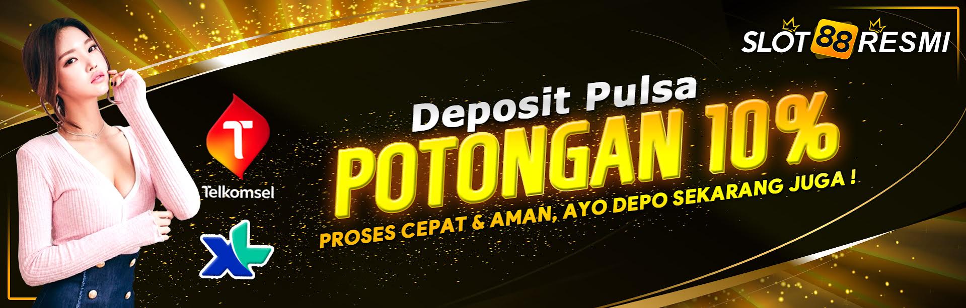 DEPOSIT PULSA POTONGAN 10%