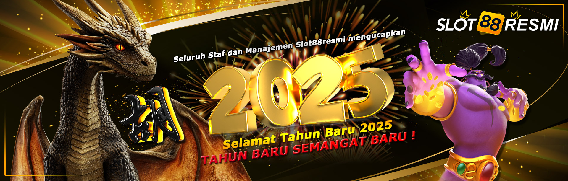 SELURUH STAF DAN MANAJEMEN SLOT88RESMI MENGUCAPKAN SELAMAT TAHUN BARU 2025